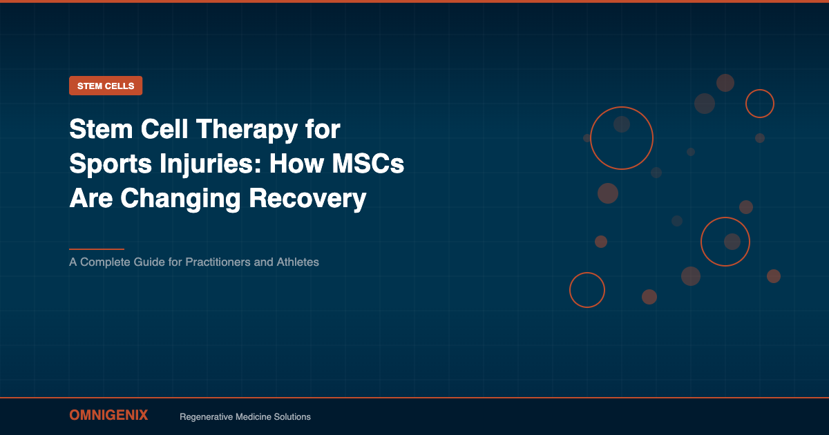 Stem Cell Therapy for Sports Injuries: A 2026 Recovery Guide